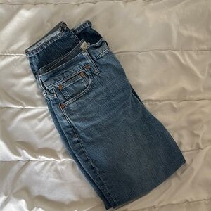 Madewell Women's Straight Leg Blue Jeans